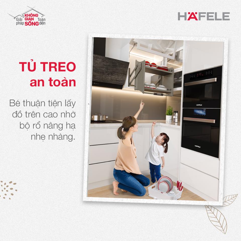 Phụ kiện tủ bếp trên Hafele