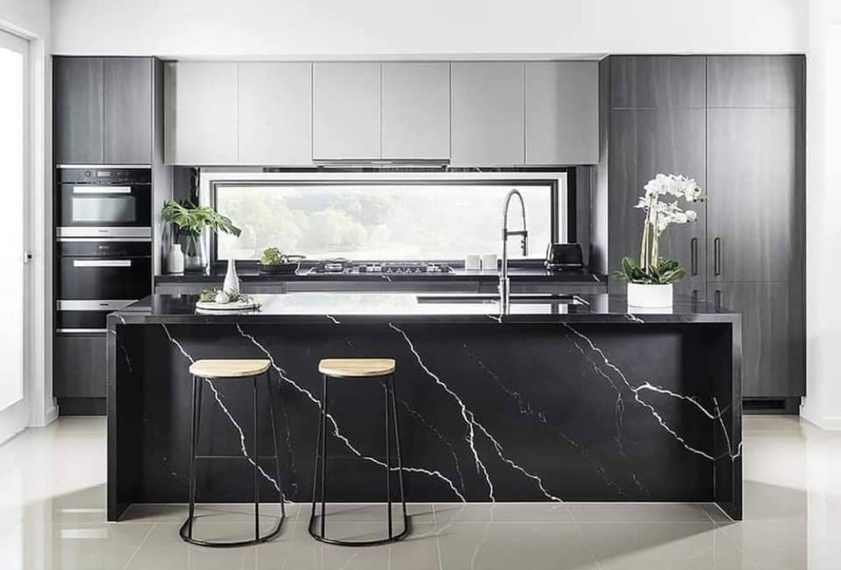 10 + MẪU ĐÁ BẾP VICOSTONE MÀU ĐEN HOT NHẤT 2020