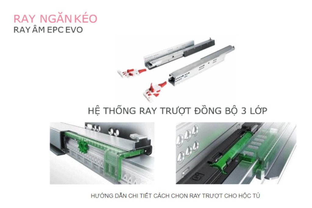 Cách chọn các ray trượt ngăn kéo Hafele phù hợp nhất Cách chọn các ray trượt ngăn kéo Hafele phù hợp nhất