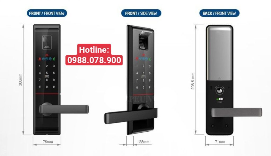 Khóa điện tử Hafele - Hotline: 0988.078.900